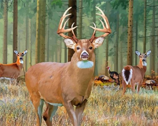 Whitetail Deer Diamond Painting