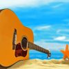 Beach Guitar Diamond Painting