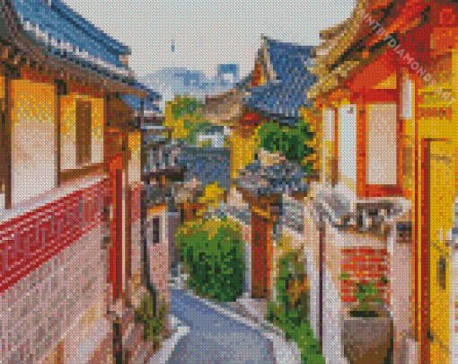 Bukchon Hanok Diamond Painting