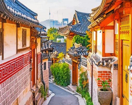 Bukchon Hanok Diamond Painting