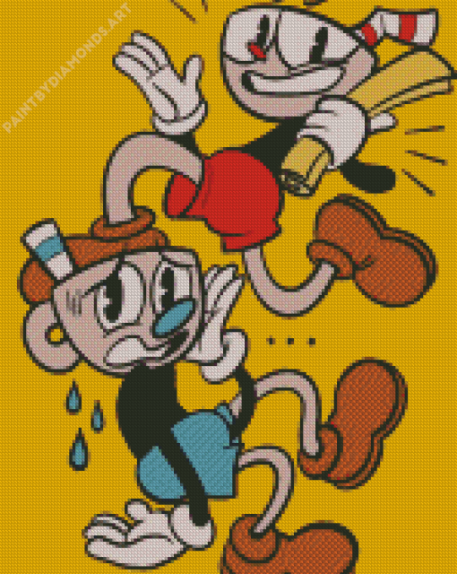 Cuphead Characters Diamond Painting