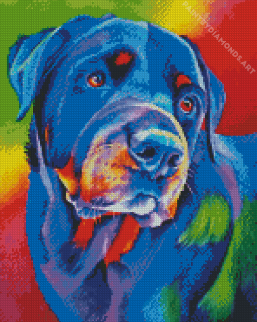 Cute Rottweiler Diamond Painting