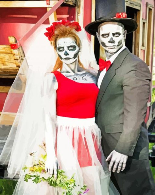 Sugar Skull Wedding Diamond Painting