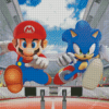 Mario Sonic Olympic Diamond Painting