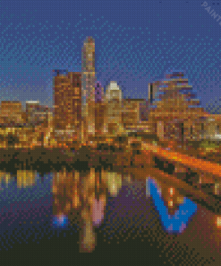 Austin Skyline Diamond Painting
