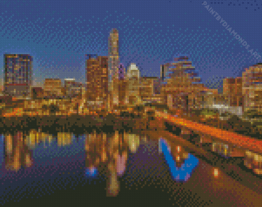 Austin Skyline Diamond Painting