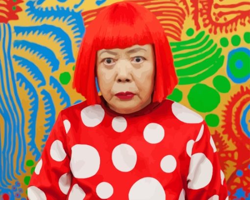 Artist Yayoi Kusama Diamond Painting