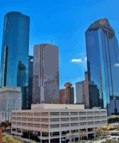 Texas Houston City Diamond Painting