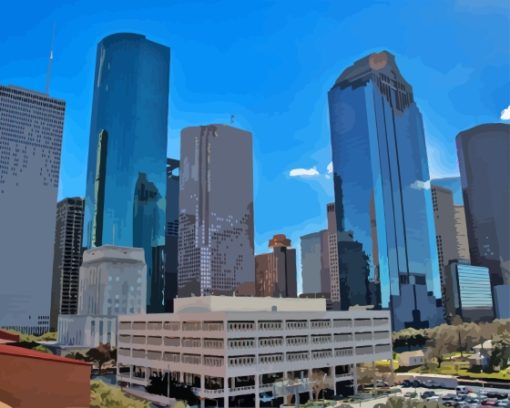 Texas Houston City Diamond Painting