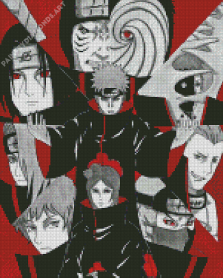 Akatsuki Group Naruto Diamond Painting