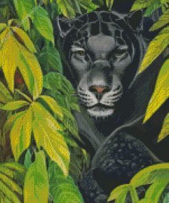 Black Jaguar Diamond Painting