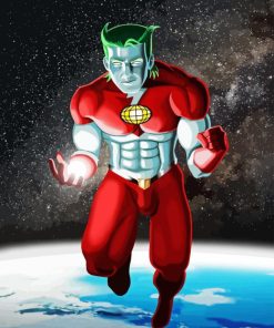Captain Planet Hero Diamond Painting