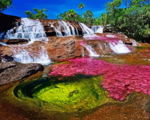 Colombia Cano Cristales Diamond Painting