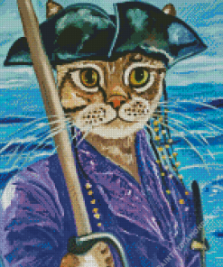 Pirate Cat Diamond Painting