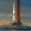 Rocket Apollo 11 Diamond Painting