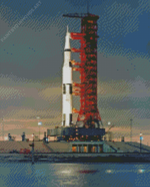 Rocket Apollo 11 Diamond Painting