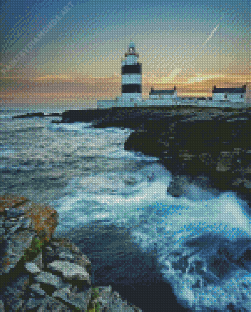 The Hook Lighthouse Diamond Painting