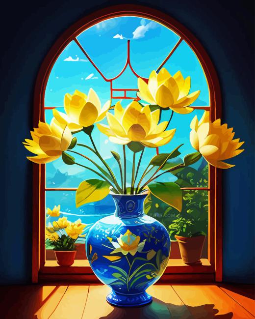 Lotus Flowers Diamond Painting