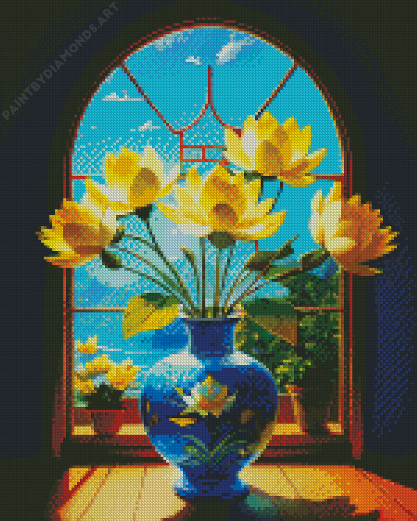 Lotus Flowers Diamond Painting