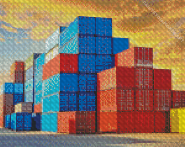 Shipping Containers Diamond Painting