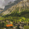 Grindelwald Village Diamond Painting