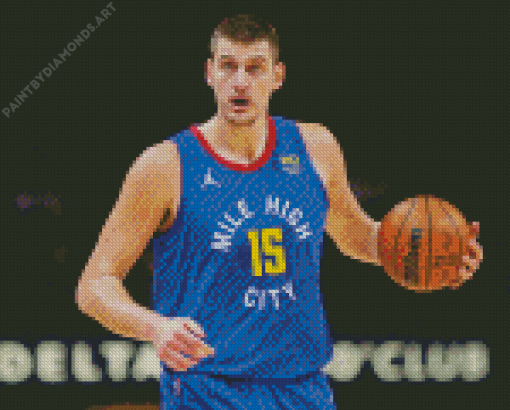 Nikola Jokic Basketballer Diamond Painting