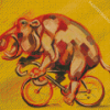 Hippo On Bikes Diamond Painting