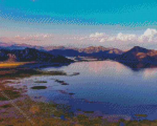 Lake Skadar View Diamond Painting