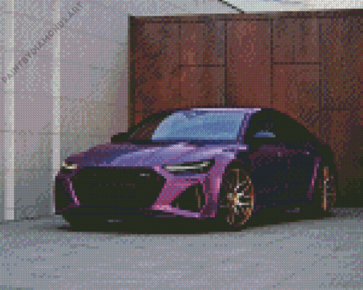 Purple Audi RS7 Diamond Painting
