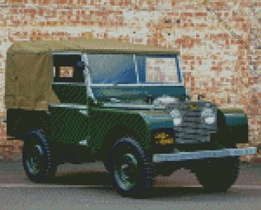 Vintage Land Rover Diamond Painting