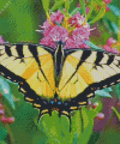 Yellow Butterfly Diamond Painting