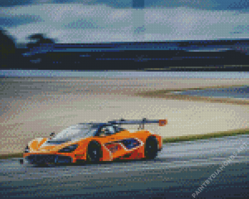 Mclaren Racing Car Diamond Painting