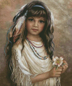 Indian Girl Diamond Painting