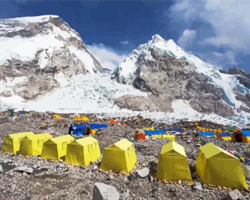 Mt Everest Camp Diamond Painting