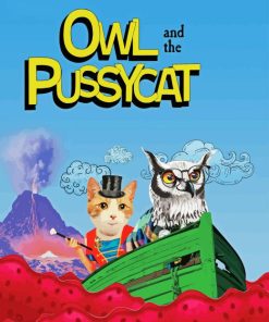 Owl And Pussycat Diamond Painting