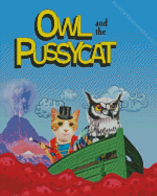Owl And Pussycat Diamond Painting
