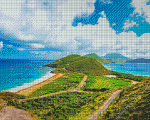 St Kitts Landscape Diamond Painting