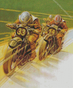 Speedway Motorcycle Diamond Painting