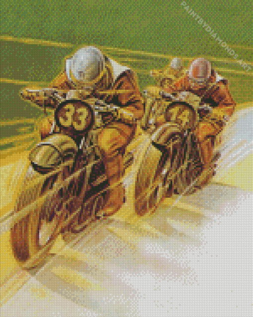 Speedway Motorcycle Diamond Painting
