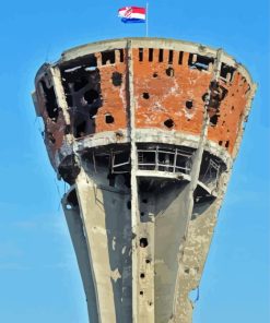 Vukovar Water Tower Diamond Painting