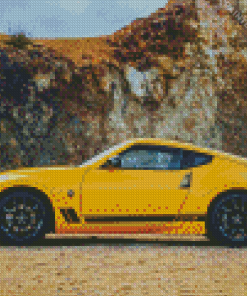 Yellow 370z Nissan Diamond Painting
