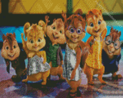 Chipettes Diamond Painting