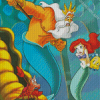 King Triton Ariel Diamond Painting