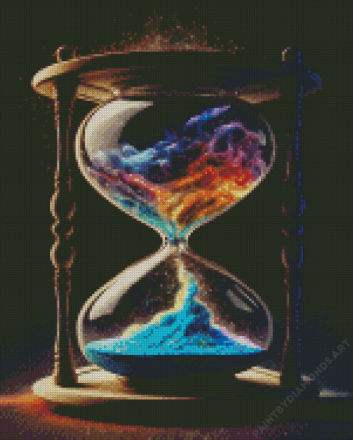 Galaxy Hourglasses Diamond Painting