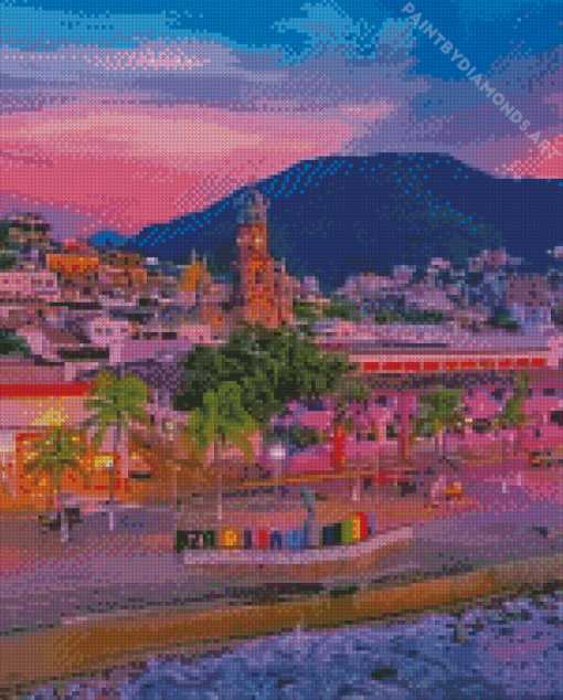 Puerto Vallarta City Diamond Painting