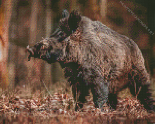 Razorback Pig Diamond Painting