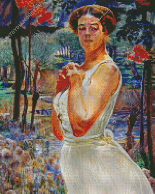 Woman In A Grove Diamond Painting