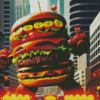 Big Burger Diamond Painting