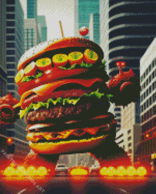 Big Burger Diamond Painting