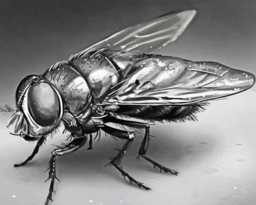 Black And White Horse Fly Diamond Painting